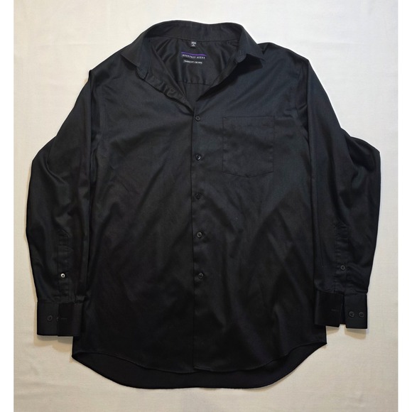Geoffrey Beene Men's Black Button Up Shirt. Size 16 - 32/33. C10 - Picture 1 of 10